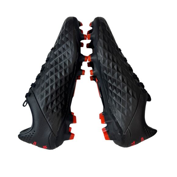 Nike Legend 8 Pro FG Soccer Cleats Men\'s Black Chili Red AT6133-060 Sz 6.5 New